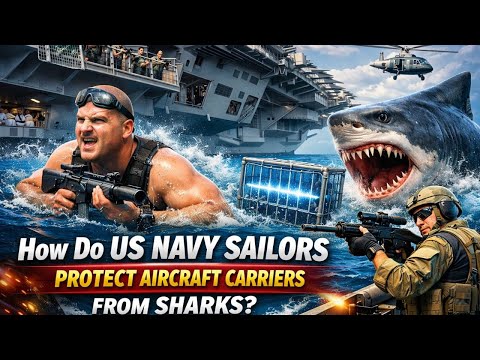 How Do US Navy Sailors Protect Aircraft Carriers From Sharks?