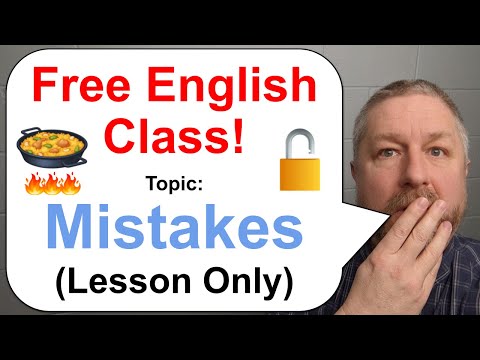 Let's Learn English! Topic: Mistakes! 🔥🥘🔓 (Lesson Only)