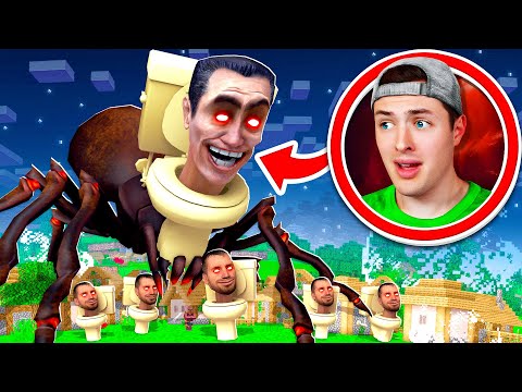Living INSIDE a SKIBIDI TOILET in Minecraft