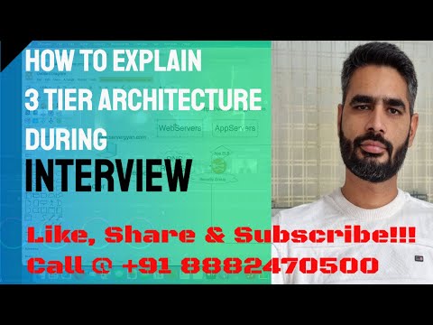 Interview Question || How to explain 3 Tier Infrastructure Architecture
