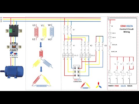 Star Delta Starter Wiring Step by Step | Motor Control Basics  | Star Delta Starter Made Easy