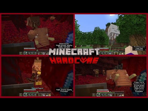 All sorts of Nether nonsense in Hardcore Minecraft 1.21