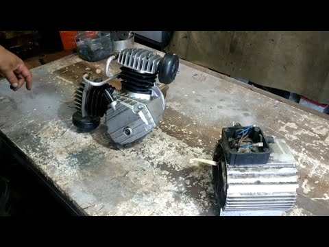 Converting a compressor from a direct piston to a belt-driven one. Part 1.