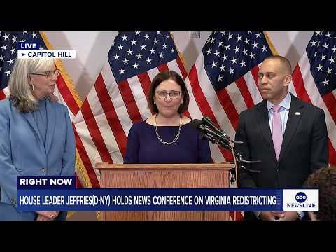 LIVE: House Democratic Leader Jeffries holds news conference on Virginia redistricting