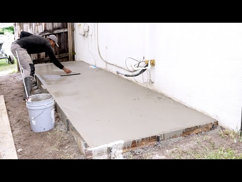 DIY Concrete slab - How to form and pour it yourself