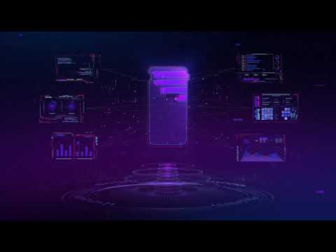 Cyberpunk Futuristic Phone Interface Background video | Footage | Screensaver