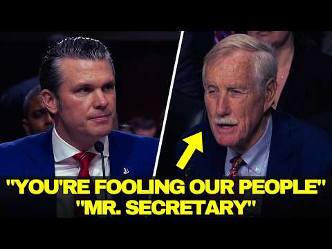Sen. Angus King GRILLS Pete Hegseth on Confederate Base Controversy!