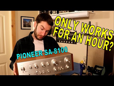 Power amp goes WILD on this old Pioneer integrated amp!