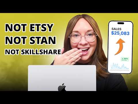 How I make $25,083/mo creating digital products (DON'T sell on Etsy!)