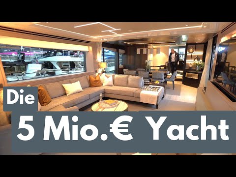 6,5 Mio.€ MEGA-HOCHSEE-YACHT! Exklusive German Television Roomtour. 26,38m Länge. Sunseeker 88 Yacht