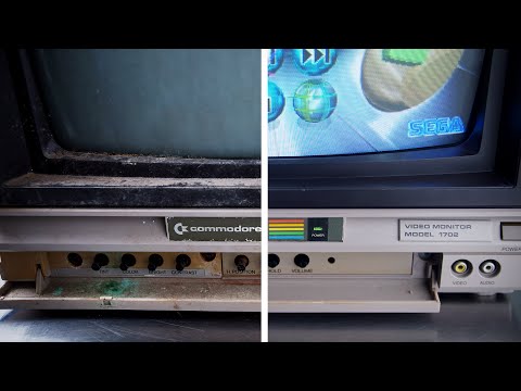 A reasonable person would have thrown this out - Restoring the Commodore 1702 for some retro gaming