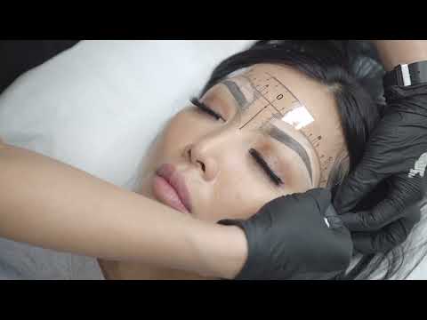 Brow Mapping Tutorial- Step-by-step video including How to Pre-Numb -ombre/Microblading