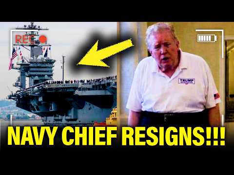 Trump CRASHES OUT at WH as NAVY CHIEF RESIGNS!!!!
