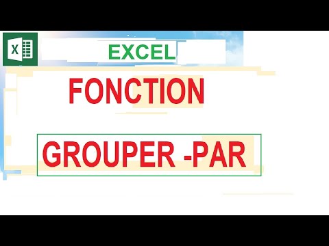 Excel function group by