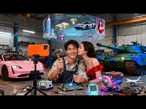 ช่างซ่อมรถที่เป็นสตรีมเมอร์เปิดใช้งานระบบฟื้นฟูสภาพ อัปเกรดได้แม้กระทั่งรถถัง