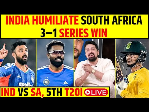 🔴IND VS SA 5TH T20I LIVE: SURYA FLOPS, PANDYA & TILAK FIRE – CAN SA CHASE IT? | #indvssa