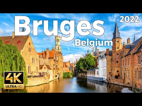 Bruges, Belgium Walking Tour (4k Ultra HD 60 fps) - With Captions