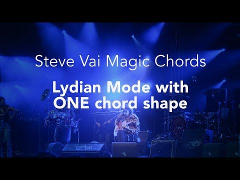 Steve Vai Magic Chords (The Lydian Mode with One Chord Shape)