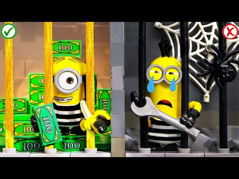 LEGO Prison Break Situation | RICH JAIL VS BROKE JAIL