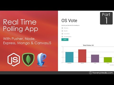 Node.js & Pusher Real Time Polling App [1] - Initial Back End