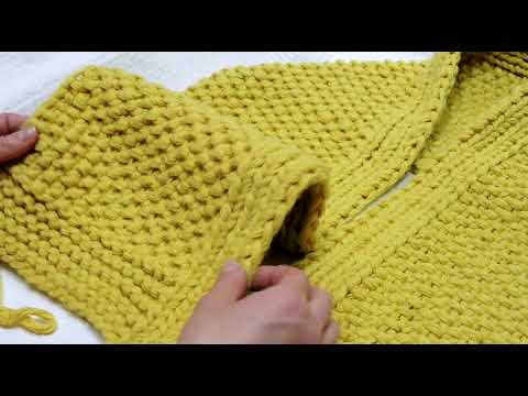 Жилет на раз два три из толстой пряжи*Мастер-класс*Вяжем толстыми спицам* Могли бы такое представить