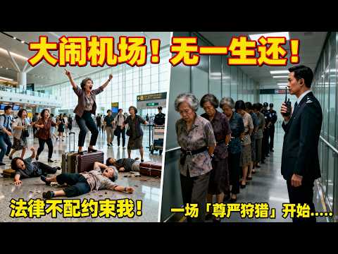 中國28人法官大媽團大鬧紐約機場，高喊「法律不配約束我！」華裔主管到場後，一場「尊嚴狩獵」開始，28人夢斷美國，無一生還！