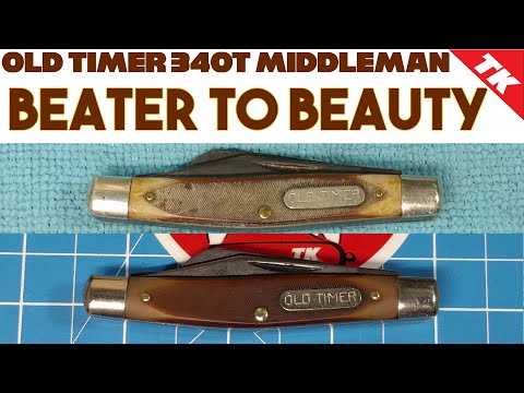 Old Timer 34OT Middleman Pocket Knife - Beater to Beauty