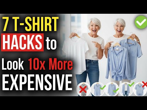 7 GENIUS T-Shirt Hacks to Look 10x More EXPENSIVE Over 50 