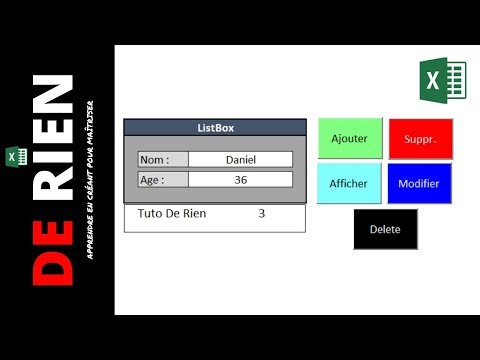 Comment travailler avec des listbox dans Excel