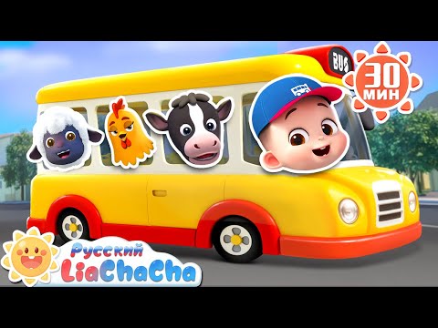 Колёса автобуса (на ферме, часть вторая) | 🌈Лиа и ЧаЧа | Новая песенка | Ритм для детей | LiaChaCha