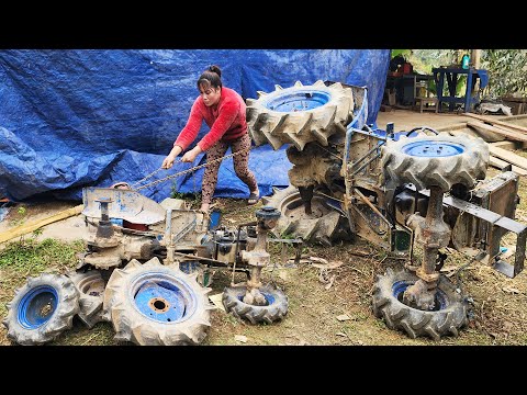 Bought abandoned farm machinery from a farmer that had rusted after years of disuse