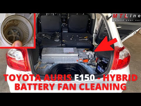 Toyota Auris (E150), 2011 – hybrid battery fan cleaning – step by step tutorial