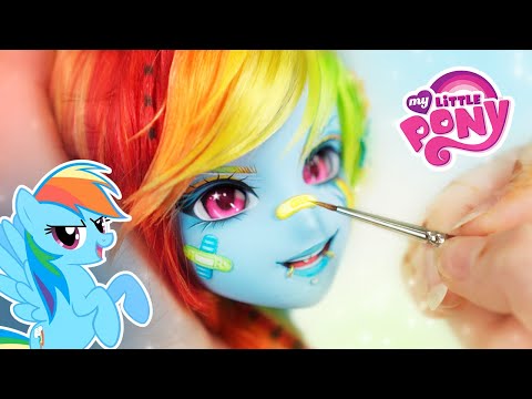 We redesigned RAINBOW DASH 🌈 from My Little Pony 🩵 custom Smart Doll