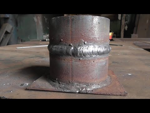 How to weld a pipe with an electrode under water for a beginner without leaking