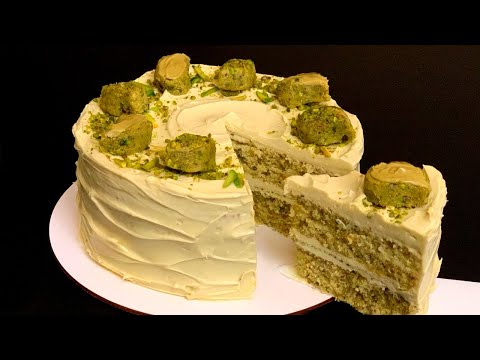 Pistachio Cake Recipe! Creamy Pistachio Frosting | Easy Baking Tutorial!