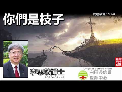 你們是枝子 (約翰福音15:1-8) - 李思敬博士【繁簡字幕 by Johnson Ng】
