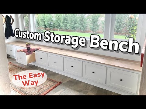 Shoe Storage Bench // Built In Bench