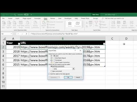 Import Multiple Pages from Web with One Query in Excel
