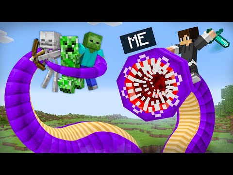 Playing as a HELPFUL Worm in Minecraft