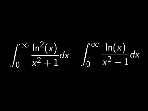 2 ridiculously awesome log integrals solved using contour integration