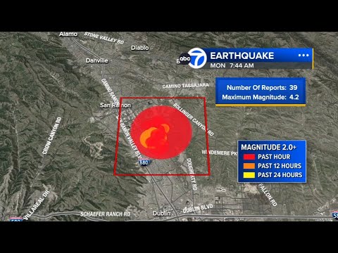 Swarm of over 30 earthquakes shake Bay Area, strongest being 4.2 magnitude: USGS