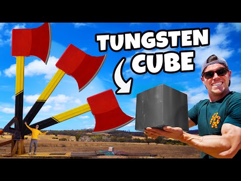 Can We Chop The World’s Strongest Cube In Half?