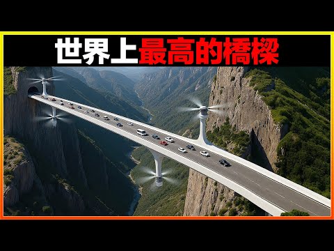 人類建造的最瘋狂的橋樑，在800多米的橋頂喝咖啡玩蹦極？這幫人簡直瘋了！15個世界上最高的橋樑，走在上面腿都軟了。