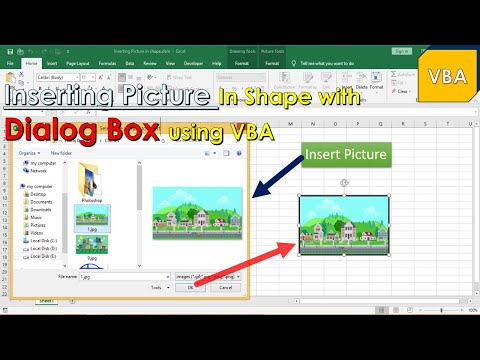 Inserting Picture(Images) in shape with Dialog Box using VBA- Excel VBA