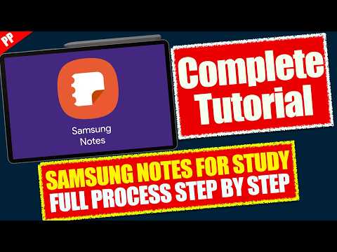 How To Use Samsung Notes For Study on Samsung Tab S9 Fe - Complete Tutorial By Pandit Project
