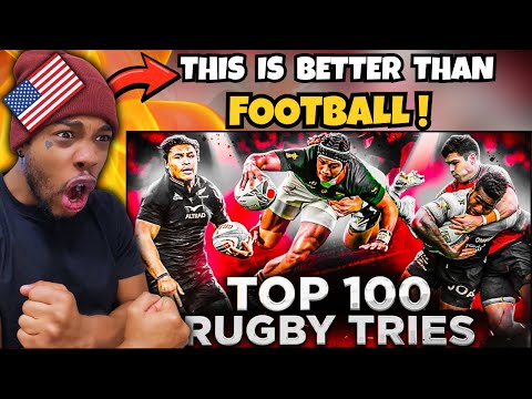 WTF IS THIS?! American Reacts to INCREDIBLE Rugby Tries