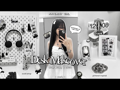 (Vlog) DREAM Desk Makeover 🐇🛒 Pinterest Inspired, IKEA Shop&Build, Musso Chair, Acubi Pegboard Setup