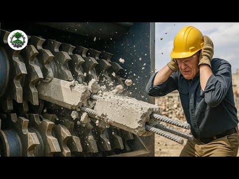 Extreme Dangerous Wood Chipper &amp; Shredder Demolitions: Crushing Everything in Sight! #40