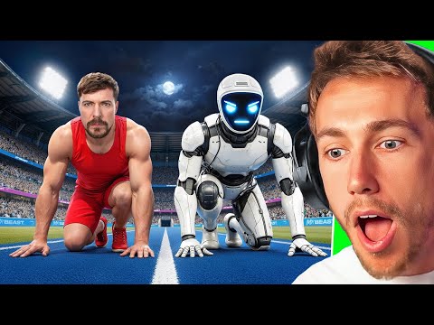 Miniminter Reacts to World's Fastest Man Vs Robot!