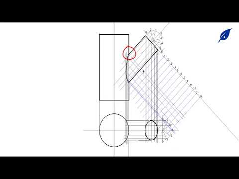 INTERPENETRATION || INTERSECTION AND DEVELOPMENT OF TWO UNEQUAL CYLINDERS